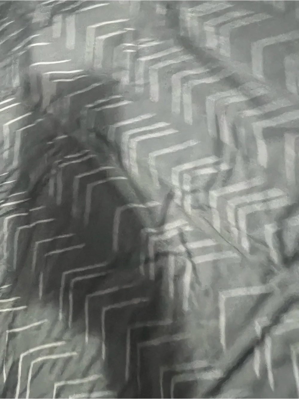 Gray Chevron Travel Car Seat Cover - Stretchy Nursing & Infant Cover